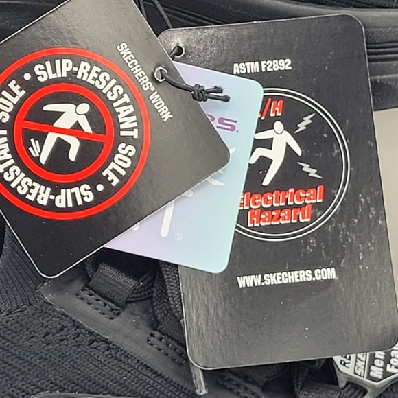 New☆ Sketchers Work Slip resistant memory foam e/h astm f2892 Shoes size 8 - Picture 6 of 16